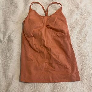 Lucy size Medium Stretch Yoga Orange Exercise Tank